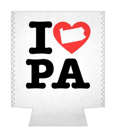 love state i heart pennsylvania pa stickers, magnet
