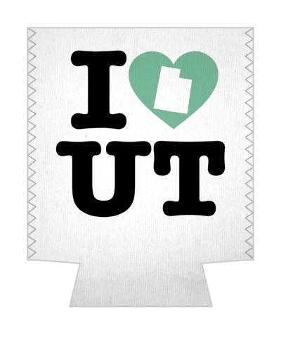 love state i heart utah ut stickers, magnet