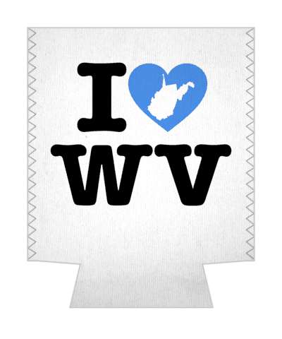love state i heart west virginia wv stickers, magnet