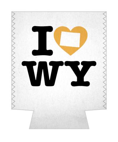 love state i heart wyoming wy stickers, magnet