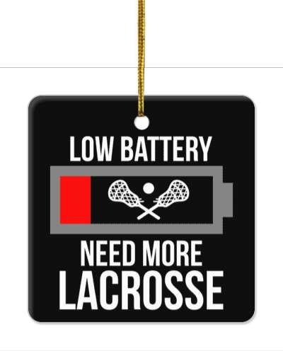 low battery need more lacrosse black recharge stickers, magnet
