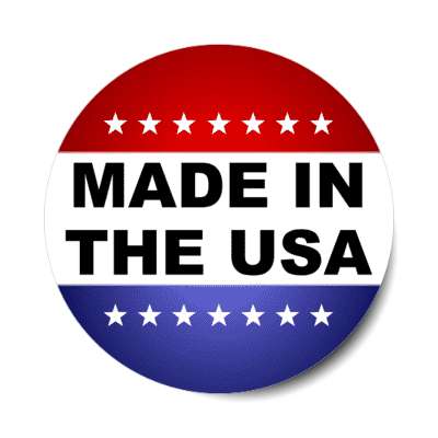 made in the usa pride stickers, magnet