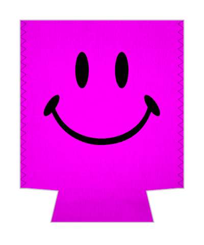 magenta smile face classic awesome fun stickers, magnet