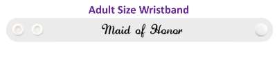 maid of honor cursive stickers, magnet
