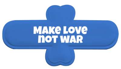 make love not war protest antiwar stickers, magnet