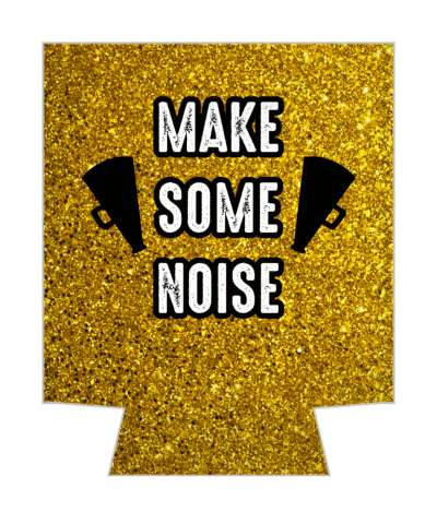 make some noise bullhorns cheerleader saying stickers, magnet