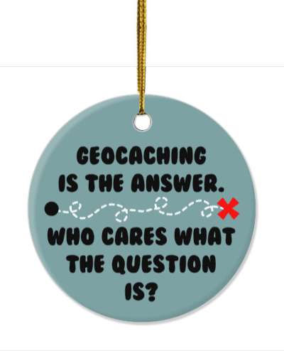 map dotted line geocaching is the answer who cares what the question is stickers, magnet