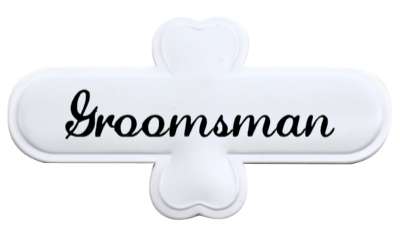 marriage groomsman stickers, magnet