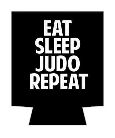 martial arts routine eat sleep judo repeat stickers, magnet