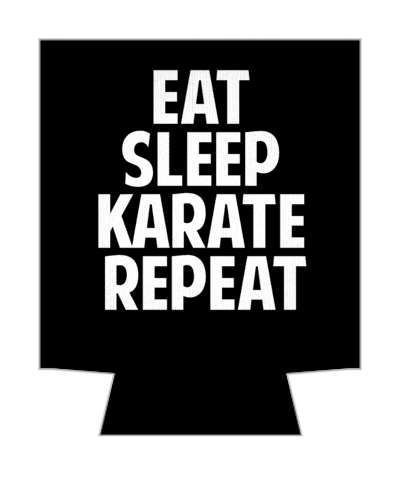martial arts routine eat sleep karate repeat stickers, magnet