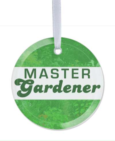 master gardener green leaves stickers, magnet