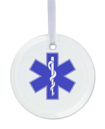 medical symbol blue caduceus stickers, magnet