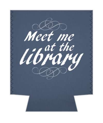 meet me at the library fancy stickers, magnet