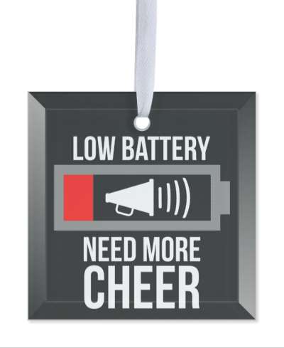 megaphone low battery need more cheer stickers, magnet