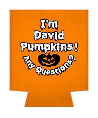 meme im david pumpkins any questions funny stickers, magnet