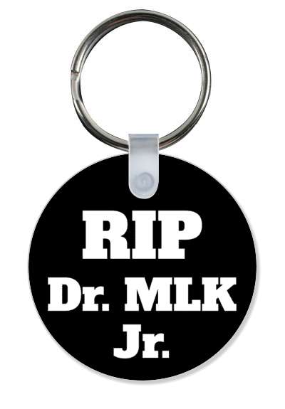 memorial rip dr mlk jr martin luther king black stickers, magnet