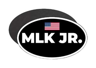 mlk jr bold usa flag stickers, magnet