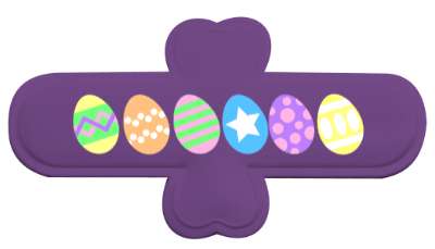 multiple colors eggs decorated easter stickers, magnet