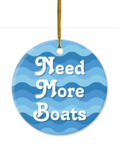 need more boats water waves stickers, magnet