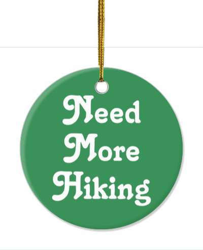 need more hiking green stickers, magnet