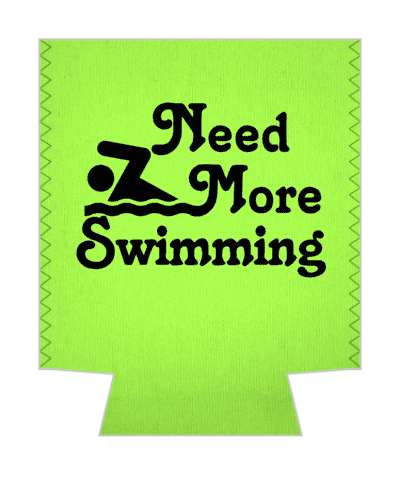 need more swimming bright green stickers, magnet