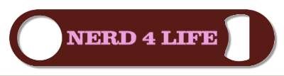 nerd 4 life bold for wordplay stickers, magnet
