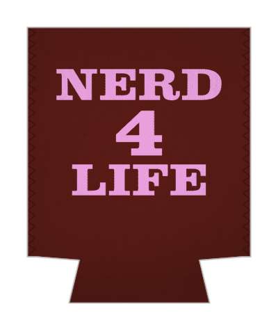 nerd 4 life bold stickers, magnet