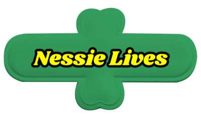 nessie lives crypto loch ness stickers, magnet
