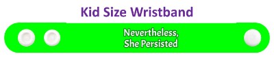 nevertheless she persisted green outline stickers, magnet