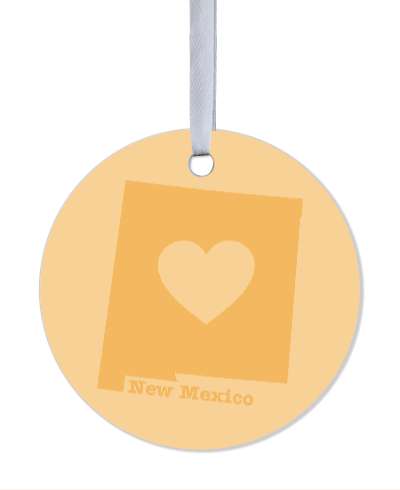 new mexico state silhouette heart stickers, magnet