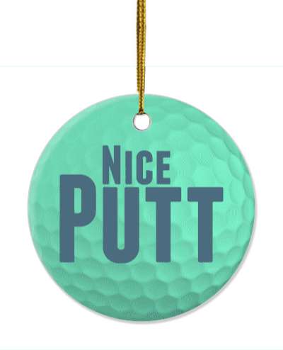 nice putt green golf ball stickers, magnet