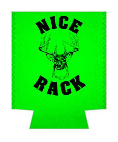 nice rack wordplay funny deer racks antlers hunting stickers, magnet