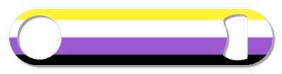 nonbinary flag lgbt classic colors group series stickers, magnet
