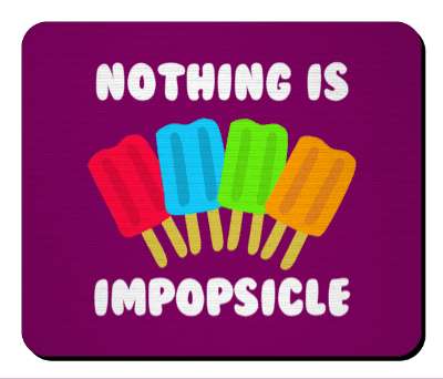 nothing is impopsicle colorful popsicles funny wordplay stickers, magnet