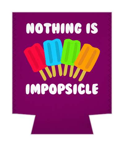 nothing is impopsicle impossible popsicle pun stickers, magnet