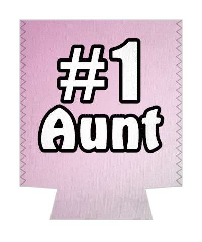 number one aunt gradient stickers, magnet