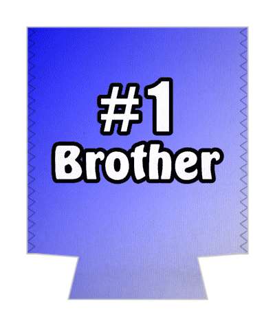 number one brother gradient stickers, magnet