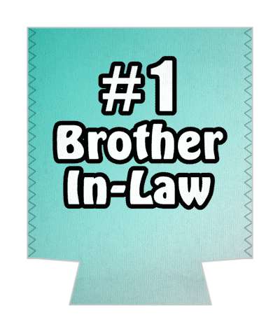 number one brother in law gradient stickers, magnet