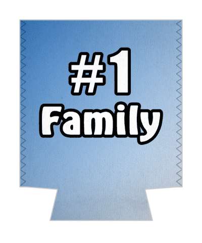 number one family gradient stickers, magnet