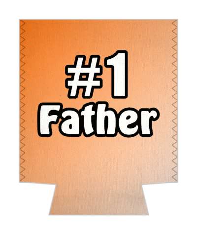 number one father gradient stickers, magnet