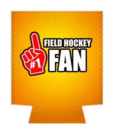 number one field hockey fan pointing finger stickers, magnet
