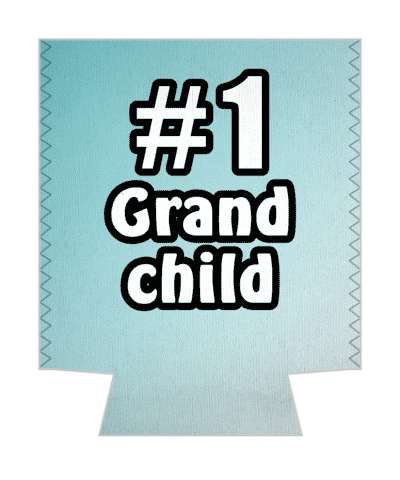 number one grandchild gradient stickers, magnet