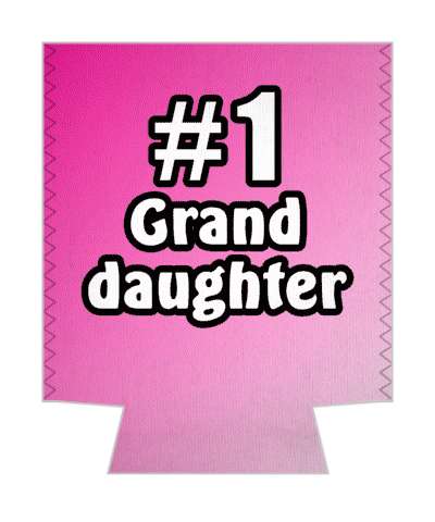 number one granddaughter gradient stickers, magnet