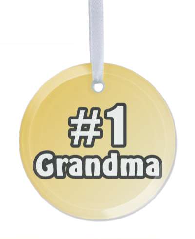 number one grandma gradient color stickers, magnet