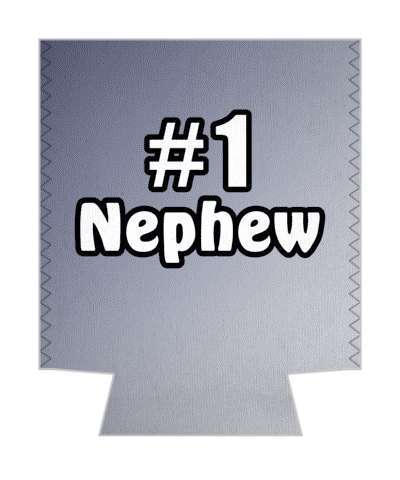 number one nephew gradient stickers, magnet