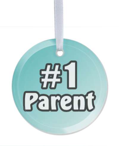 number one parent gradient color stickers, magnet