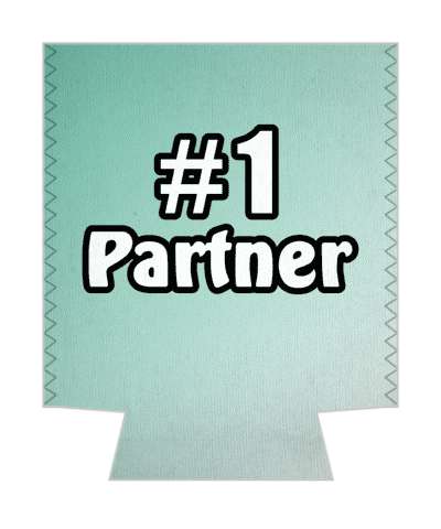 number one partner gradient stickers, magnet