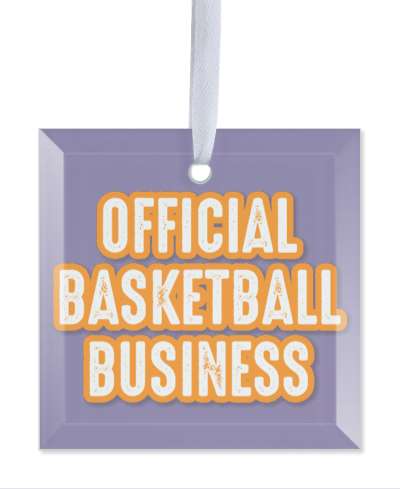 official basketball business stamped look stickers, magnet