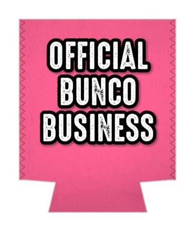 official bunco business pink stickers, magnet