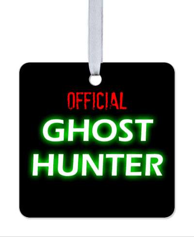 official ghost hunter black stickers, magnet